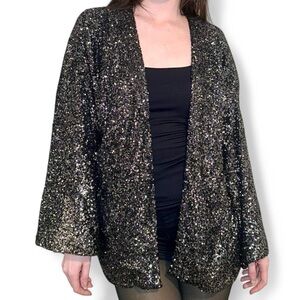 GAP Black Sequin Jacket